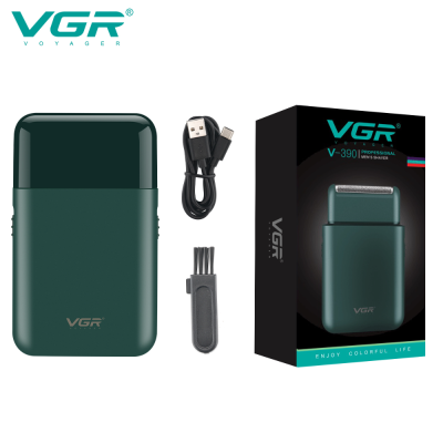 VGR V-390 single blade cordless rechargeable portable mini mens electric shaver beard trimmer manufacturer