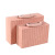 New Pu Portable Jewelry Box Double Deck Compartment Jewelry Box Earrings Ear Stud and Ring Jewelry Storage Box