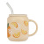 Creative Fashion Fruit Ceramic Mug Cans Shape Cup With Straw