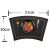 Customized Table Mat Ins Style Double-Sided Two-Color Dual-Use Placemat Waterproof Oil Draining Heat Proof Mat Fan-Shaped Leather Placemat Customization