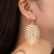 European and American Fashion All-Match Metal Leaf-Shaped Earring Hot-Selling New Arrival Leaf-Shapepd Stud Earrings Earrings