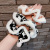 Korean Style Early Hair Band for Bun Haircut Korean High Quality Women's Hair Rope Autumn and Winter Plush Large Intestine Ring Letter Hair Rope Ins