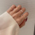 INS Japanese and Korean Butterfly Ring Women's Suit Simple All-Match Special-Interest Design Fashion Ring Internet Influencer Cold Style Little Finger Ring