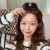 Japanese and Korean Ins Style Love Lint Bowknot Hair Rope Sweet Cute Girl Hair Band Ponytail Elegant Hair Accessories Female
