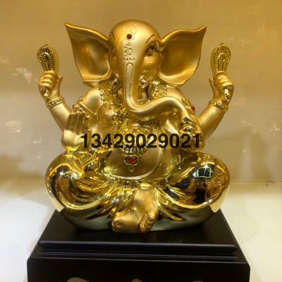 Indian Buddha Gold Resin Plating Indian Buddha