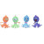 Cross-Border Hot Pop Octopus Stretch Tube Sucker Light-Emitting Mobile Phone Holder Variety of Shapes Extension Tube Toy Wholesale