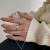 Korean Style S925 Sterling Silver Retro Niche Design Ring Women's Non-Fading Cold High-Grade Ring Chain Bracelet