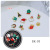 Exclusive for Cross-Border Christmas Nail Ornament Santa Claus Snowflake Gift Alloy Rivet Pearl Mixed Manicure Jewelry