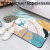 Flannel Printed Mat Home Bathroom Water-Absorbing Non-Slip Mat Bedroom Carpet Mats Door Mat