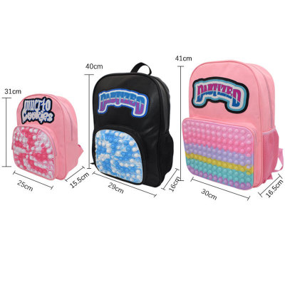 Cross-Border New Arrival Deratization Pioneer Backpack with Light Letter LED Flash School Bag Children Creative Backpack