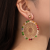 Bohemian Ethnic Style Woven Crystal Earrings Hollow Circle Bird's Nest Winding Earrings Exaggerated Female Earrings Wholesale