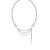 Pink Yiren Fashion Brand Bow Pearl Asymmetric Tassel Necklace Female Ins Cute Classic Style Clavicle Chain