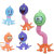 Cross-Border Hot Pop Octopus Stretch Tube Sucker Light-Emitting Mobile Phone Holder Variety of Shapes Extension Tube Toy Wholesale