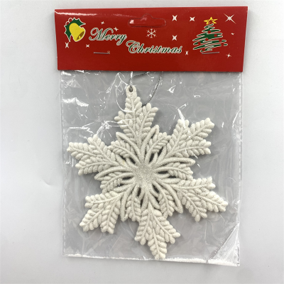 Factory Direct Sales Christmas Decoration Christmas Gift Christmas Pendant Gold Powder Pendant White Series