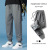 Fleece Padded Pants Men's Cotton Autumn and Winter Casual Pants Men's Trendy Ankle Length Pants Ankle-Tied Harem Pants Loose Tappered Sweatpants Men