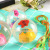 5.5cm with Rope Elastic Ball Flash Ball Children's Toy Crystal Ball Luminous Square Night Market Stall Net Red Gift