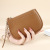 2022 New Niche First Layer Cattle-Leather Key Ring Coin Bag Ultra-Thin Coin Pocket Ins Ladies Genuine Leather Coin Purse