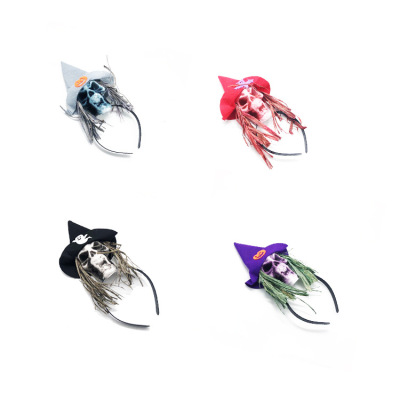 Halloween Witch Ghost Headband New Cross-Border Hot Selling Props Holiday Party Supplies Popular Horror Headdress