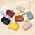 First Layer Soft Cowhide Zipper Small Wallet Simple Keychain Coin Bag Coin Pocket Natural Fall Genuine Leather Coin Purse Women