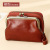 2022 New First Layer Oil Wax Cowhide Retro Clipped Button Wallet Niche Integrated Detachable Card Holder Coin Purse Genuine Leather