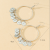 Cross-Border Hot Selling Geometric Large Circle Personalized Earrings Tassel Beautiful Flashing Fashion Trendy Earrings