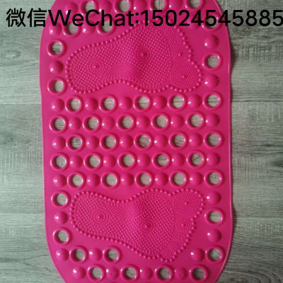 Oval Bathroom Foot Mat Bathroom Anti-Slip Mats Mat with Suction Cup Home Massage Mat Factory Direct Sales