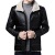 Biker's Leather Jacket Men's Winter 2022 New Fleece-Lined Thickened Fur Integrated Casual Men's Clothing Leather Jacket Coat