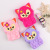 Fox Silicone Bag Coin Bag Female Creative Mini Silicone Zipper Earphone Bag Candy Color Wrist Strap Key Case