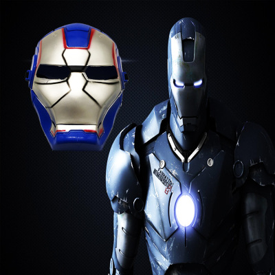 Avengers Iron Man Mask Wholesalers Cross-Border Film Cartoon Children's Cosplay Iron Man Mask