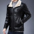 Biker's Leather Jacket Men's Winter 2022 New Fleece-Lined Thickened Fur Integrated Casual Men's Clothing Leather Jacket Coat