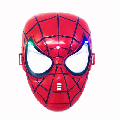 Spider-Man Luminous Mask Cartoon Cosplay Children's Party Supplies Popular Manufacturers Halloween Cartoon Mask