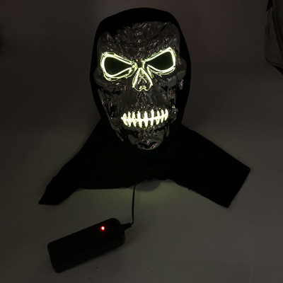 Halloween New Arrival Luminescent Light Luminous Mask Gabu Skull Ghost Cos Party Supplies Cross-Border Hot Mask