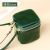 Oil Wax Leather Genuine Leather Hand Holding Bucket Bag Ins Retro Style Niche Lipstick Small Object Storage Coin Purse Female