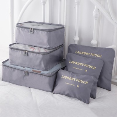 Multifunctional Travel Buggy Bag 6-Piece Luggage Six-Piece Wash Bag Travel Waterproof Clothes Organizer Storage Bag
