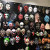 Halloween Payday2 Clown Luminous Mask Factory Direct Sales Dance Party Supplies Luminescent Light Horror Mask