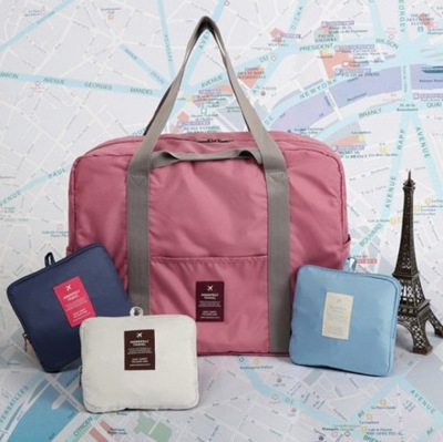 New Folding Travel Bag Large Capacity Travel Buggy Bag Business Trip Travel Storage Bag Coverable Handle Luggage Bag