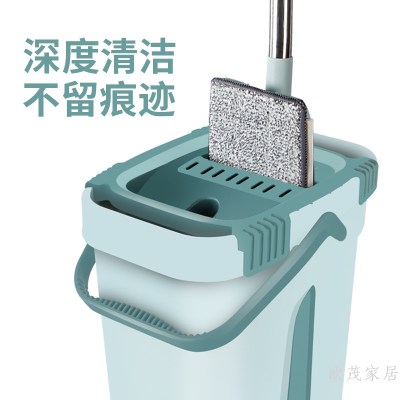 Factory Wholesale Mop Lazy Household Dry Wet Separation Cross-Border Hand-Free Flat Plate Mop Bucket Mop Manufacturer