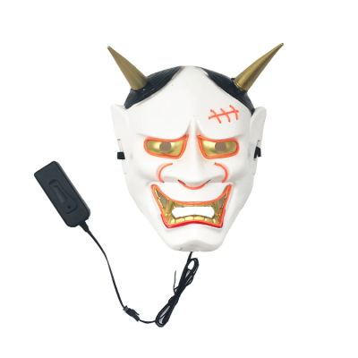 Lanling King Luminescent Light Mask Halloween New Horror Party Source Manufacturer Cross-Border Hot Luminous Mask