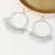Cross-Border Hot Selling Geometric Large Circle Personalized Earrings Tassel Beautiful Flashing Fashion Trendy Earrings