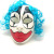 Halloween Clown Mask New Horror Props Factory Direct Sales Exclusive for Cross-Border White Mask