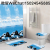 Flannel Printed Mat Set Four-Piece Set Toilet Seat Cover Pad + Shower Curtain Bathroom Water-Absorbing Non-Slip Mat Factory Direct Sales