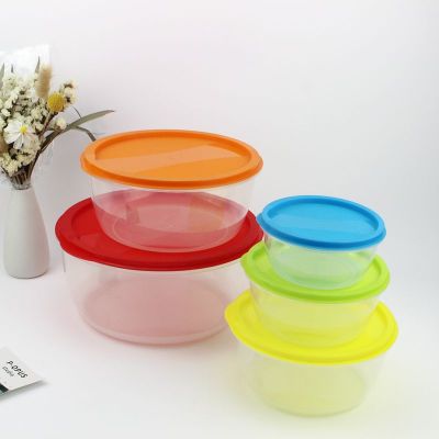 Crisper Wholesale Plastic Five-Piece Set Crisper Colorful Crisper Bento Gift Food Storage Box Printable