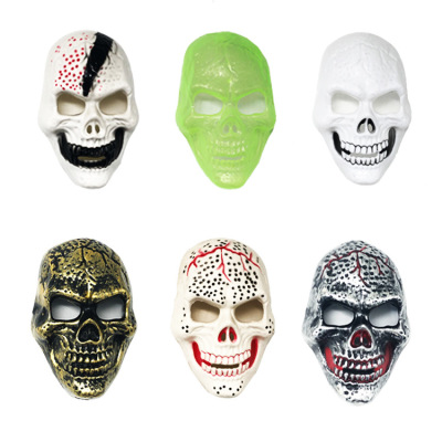 Halloween Skull Ghost Mask Luminous Cosplay Party Supplies Cross-Border Hot Factory Direct Sales Horror Mask