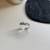 Korean Style 925 Sterling Silver Fashionable Simple and Irregular Simple Bracelet Ring for Women Special-Interest Design Index Finger Ring 2021new