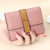 2022fashion Color Contrast First Layer Cowhide Wallet Multi-Card-Slot Card Holder Coin Purse Short Folding Wallet Women's Genuine Leather