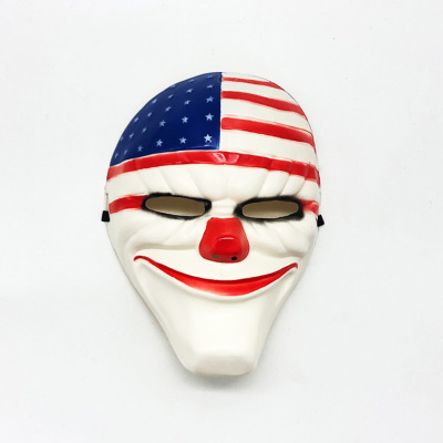 Halloween Payday2 Flag Clown Mask Popular Harvest Day Movie Theme Party Supplies Horror Mask
