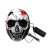 Halloween New Luminous Mask 3D Luminous Cross-Border Hot Selling El Mask Blister Horror Luminous Mask