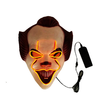 New Soul Clown 2 Luminous Mask New Halloween Cross-Border Hot Party Cosplay Horror Mask