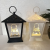 Ramadan Square Light Cable Monochrome Printing/Heart-Shaped Top Lantern Storm Lantern