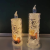 Acrylic Transparent Projection Refracting Candle for Ramadan